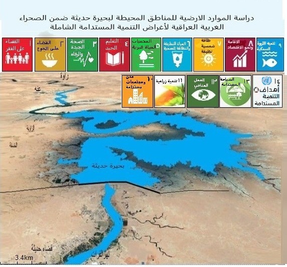 دراسة الموارد الارضية للمناطق المحيطة لبحيرة حديثة ضمن الصحراء الغربية العراقية لأغراض التنمية المستدامة الشاملة